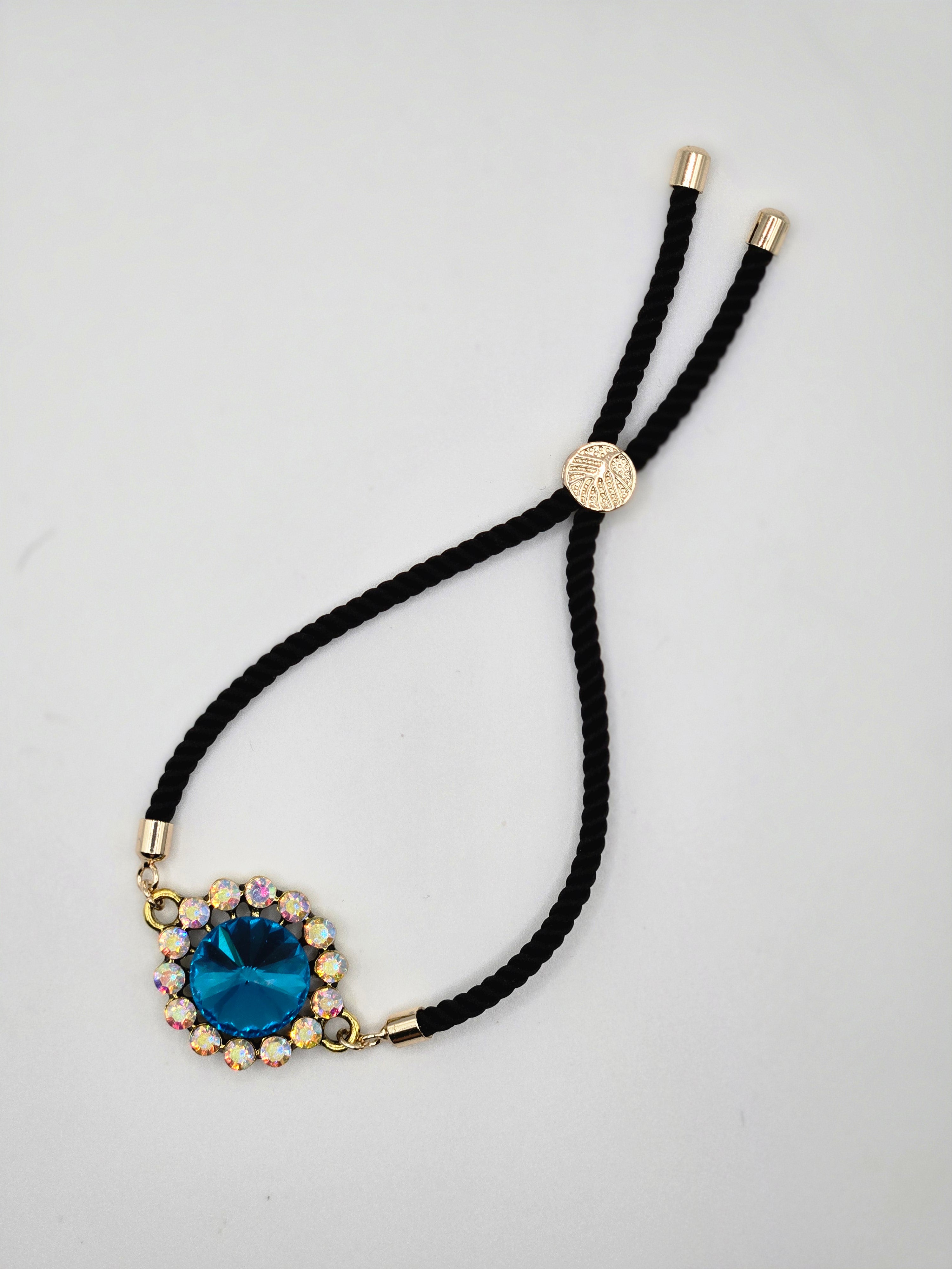 Blue adjustable bracelet